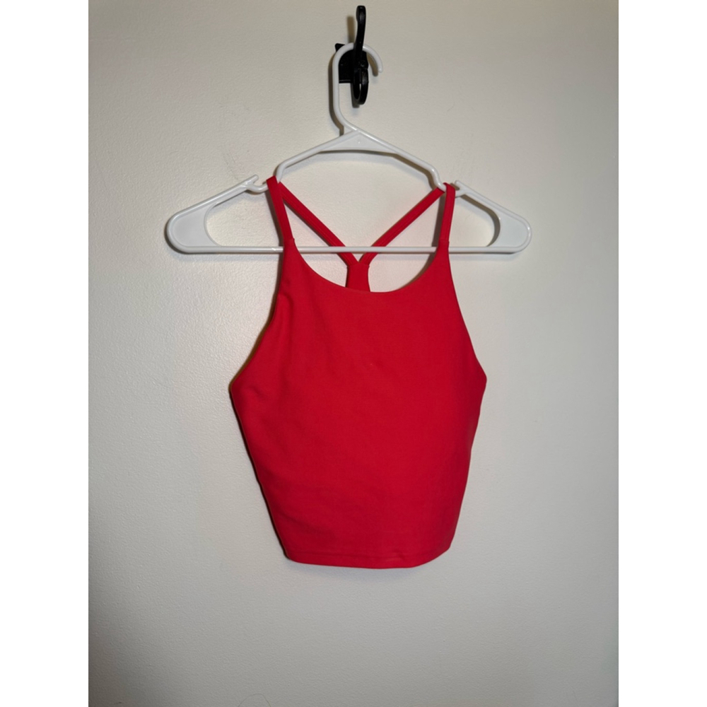Women's Old Navy Active Crop Tank Top Size S Neon Pink